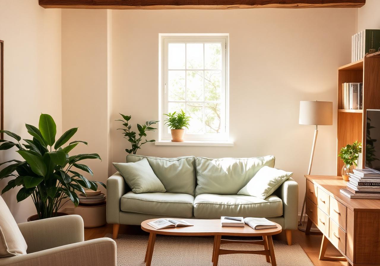 Comfortable supportive accommodation living room